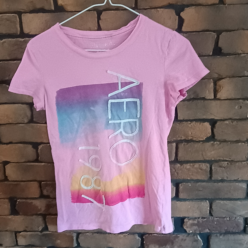 Y2K Vibes Pink Aeropostale Kids M Short Sleeve Shirt
